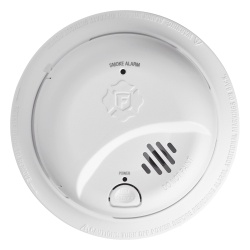FIRST ALERT 1046832 Detector de Humo Autonomo No Requiere Panel Con Boton para Silenciar Sensor por Ionizacion