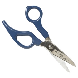 FLUKE NETWORKS 44300000 Tijeras Cortadoras D-Snips? Para Cables y Alambres Con Lija y Raspador de Acero Forjado de Alta Calidad