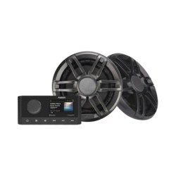 GARMIN 10-02250-60 Sistema de estero marino MS-RA210 con dos bocinas de diseno deportivo XS incluidas.