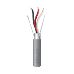 GENESIS 2229-1009/1000 Carrete de 305 Metros (1000 Pies) de Cable / 3 x 16 AWG / Riser / Blindado / Tipo CMR-CL3R-FPLR-FT4 / Color Gris / Aplicaciones de Alarmas de Intrusion/Control de Acceso/ Automa