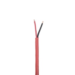 GENESIS 4306-1104/1000 Bobina de 305 Metros (1000 Pies) de Alambre / 2 x 18 AWG / Riser / Tipo FPLR-CL3R FT4 / Color Rojo / Para Aplicaciones en Sistemas de Deteccion de Incendio y Sistemas de Evacuac