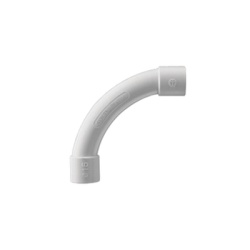 GEWISS DX-40-140 Curva de radio estrecho para tuberia rigida recomendado para cables de datos PVC Auto-extinguible de 40 mm