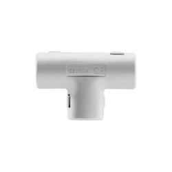 GEWISS DX-40-232 Union en "T" para tuberia rigida recomendado para cable electrico PVC Auto-extinguible de 32 mm