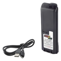 GOOD 2 GO PC-NTN-8299 Bateria con cargador USB integrado de Li-Po 3000 mAh con clip para radios XTS 3000/3500/4250/5000/5100/ES51 Incluye adaptador de pared vehicular y cable USB