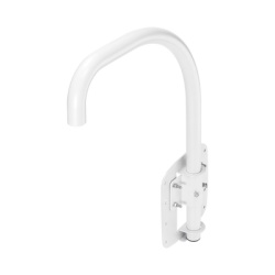Hanwha Techwin Wisenet SBP-300LMW Montaje para Muro o Azotea (Parapeto Cuello de ganso) Compatible con Camaras Domo Samsung/Hanwha uso Interior/Exterior