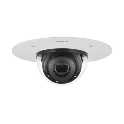 HANWHA VISION XND-6081RF Camara IP Domo Interior 2MP /Facil de Instalar en Plafon/ Lente Motorizado 2.8-12mm / IR 50M / WDR 150db / H.265 & WiseStream II