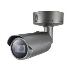 HANWHA VISION XNO-9082R Camara IP Tipo Bala Antivandalica 4K / Lente Motorizado 2.8-8.4mm / IR 50M / WDR 150db / H.265 & WiseStream II