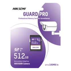 HIKSEMI by HIKVISION HS-SD-P10/512G/GUARDPRO Tarjeta SD GuardPro P10 / 512 GB / 100 MB/s Lectura / 90 MB/s Escritura / Clase 10 U3 V30 / 3D TLC NAND / Especializada Para Videovigilancia 24/7 - Img 2