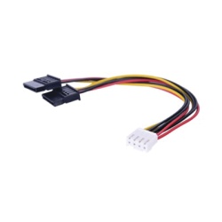 HIKVISION 101-502-130 Cable Doble de Corriente SATA / Compatible con DVRÂ´s epcom y HIKVISION / 15 cm de Longitud