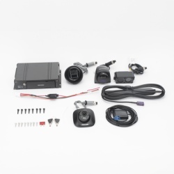 HIKVISION AE-MD5043-SD/I/GLF/KIT Kit DVR Movil / 2 Camaras Interior + 2 Camaras Exterior / (1080p) / 4 Canales TURBOHD / Tecnologia IA Integrada / Soporta 4G / GPS / Sensor G / Soporta 2 Memorias SD (