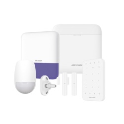 HIKVISION AXPRO-KIT-KEYPAD Kit de Alarma Inalámbrico / 48 Zonas Programables / Wi-Fi 2.4 GHz y LAN / Frecuencia 433 MHz / Batería de Respaldo 35 h / 6 Componentes Incluidos