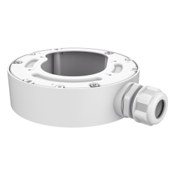 HIKVISION DS-2280ZJ-WA140 Caja de Conexión para Cámara Fisheye IP / Montaje Vertical en Poste / Acero Inoxidable / Diámetro Ajustable 67-127 mm / Uso Exterior