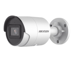 HIKVISION DS-2CD2043G2-I(U) Bala IP 4 Megapixel / Lente 2.8 mm / 40 mts IR EXIR / Exterior IP67 / WDR 120 dB / PoE / Micrófono Integrado / ACUSENSE (Evita Falsas Alarmas) / Metal / MicroSD / ONVIF / ACUSEARCH
