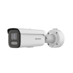 HIKVISION DS-2CD3647G2T-LZS(C) Bala IP 4 Megapixel / Imagen a Color 24/7 / Lente 2.8 - 12 mm / Luz Blanca 60m / WDR 130dB / Exterior IP67 / IK10 / Captura Facial / Videoanaliticos / AcuSense
