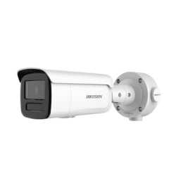 HIKVISION DS-2CD3T46G2-4ISY(H) Bala IP 4 Megapixel / Lente 4 mm / 90 mts IR EXIR / Anticorrosion / DARKFIGHTER / IP67 / PoE / WDR 120 dB / ONVIF / Micro SD / 4 Analiticos: AcuSense Deteccion Facial Co