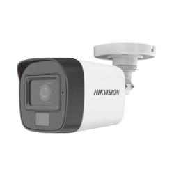 HIKVISION DS-2CE16D0T-LFS [Dual Light + ColorVu] Bala TURBOHD 2 Megapixel (1080p) / Lente 2.8 mm / 30 mts IR EXIR + 20 mts Luz Blanca / Microfono Integrado / Gran Angular 101Â° / Exterior IP67 / 4 Tec