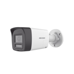 HIKVISION DS-2CE16D0T-LTS [Audio Bidireccional + Dual Light + ColorVu] Bala TURBOHD 2 Megapixel (1080p) / Lente 2.8 mm / 30 mts IR EXIR + 20 mts Luz Blanca / Microfono y Bocina Integrado / Exterior IP