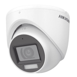 HIKVISION DS-2CE76D0T-LMFS [Dual Light + ColorVu] Turret TURBOHD 2 Megapixel (1080p) / Lente 2.8 mm / 30 mts IR + 20 mts Luz Blanca / Gran Angular 101Â° / Exterior IP67 / Microfono Integrado / 4 Tecno