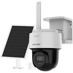 HIKVISION DS-2CFSP4/4G-SIM Cámara Solar PT IP / 4 Megapixel / AOV / Dual Light 30 m (98.4 ft) / Audio Bidireccional / IP66 / Panel Solar 8W + Batería 9000 mAh