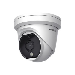 HIKVISION DS-2TD1117-2/PA Turret IP Termica 160 X 120 / Lente 1.8 mm / Termometrica / Deteccion de Fuego / Deteccion de Temperatura / PoE / IP66 / Sirena y Luz Intermitente Integrada