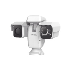 HIKVISION DS-2TD6237-75C4L/W Punta de Poste IP Dual / Termica 75 mm (384 X 288) + Optico 4 MP 40X / 800 mts IR / IP66 / Deteccion de Temperatura / microSD