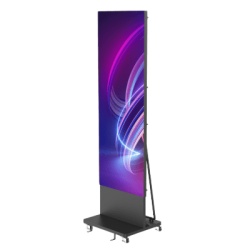 HIKVISION DS-D4515CH-1FQF Poster LED de Piso / Pixel Pitch 1.5 mm / Resolución 384x1080 / Brillo 600 cd/m² / Tasa de Refresco 3840 Hz / Modular Expansible / Case de Transporte