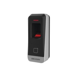 HIKVISION DS-K1201A-EF Lector esclavo PROX EM IP65 / Huella Digital / Lector de Tarjetas de Proximidad / RS-485 / Interior y Exterior / Requiere Panel de Control de Acceso DS-K26 Series y DS-K27