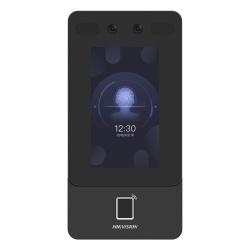 HIKVISION DS-K1T342MFWX-E1 Terminal de Control de Acceso Facial / Reconocimiento 1,500 Rostros / Lector MIFARE 13.56 MHz / Cámara Dual 2 MP / Pantalla Táctil 4.3" / PoE y Wi-Fi / IP65 / -30°C a 60°C (-22°F a 140°F)
