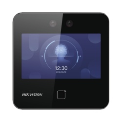 HIKVISION DS-K1T343MWX Terminal de Reconocimiento Facial / Pantalla Táctil 4.3 Pulgadas / 1,500 Rostros / 3,000 Tarjetas / Wi-Fi y Ethernet / Videoportero SIP / Detección de Cubrebocas / LFT