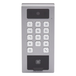 HIKVISION DS-K1T502DBFWX-C-E1 Terminal de Control de Acceso / Videoportero Multiapartamento / 2 Megapixel / IP65 & IK09 / 10,000 Huellas / 100,000 Tarjetas / PoE / 2 Relays / Wi-Fi
