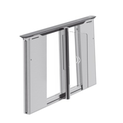 HIKVISION DS-K3B961TX-L/DPIQL-DP90 Torniquete con Reconocimiento Facial y Lector QR Embebidos / IZQUIERDO / 100 mil usuarios / Carril de 90 Cms / Requiere Torniquete Derecho