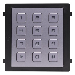 HIKVISION DS-KD-KP Módulo de Teclado para Frente de Calle / Apertura por Código / Llamada a Monitor / IP65 / Aluminio / -40 °C a +55 °C (-40 °F a 131 °F)