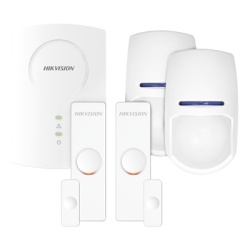 HIKVISION DS-PH-K/EMP Kit de Sensores Inalámbricos / Expansor 8 Zonas / 2 Contactos Magnéticos / 2 PIR Interior 10 m (32.8 ft) / Inmunidad Mascotas 24 kg / RS-485