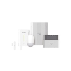 HIKVISION DS-PHA64-LP/RF Kit Panel de Alarma Híbrido / 64 Zonas / Teclado LCD con Lector de Tags / PIR Inalámbrico 15 m (49.2 ft) / Expansor Speed-X Bus