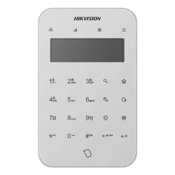 HIKVISION DS-PK1-LT-WB Teclado Inalámbrico / Pantalla Táctil LCD / Armado y Desarmado / Control de Relevadores / AES-128 / 433 MHz