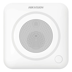 HIKVISION DS-PS403I-WB Sirena Inalámbrica Interior / 105 dB / Audio Intercom 85 dB / LED de Alerta / 433 MHz / Alcance 800 m (2624.7 ft) / Cifrado AES-128