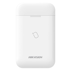 HIKVISION DS-PT1-WB Lector de Tag Inalámbrico / Armado y Desarmado por Proximidad / 2 Tags Incluidos / Alimentación 3x AA / Compatible AX PRO