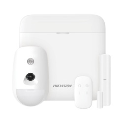 HIKVISION DS-PWA48-KS-CAM Kit de Alarma Inalámbrica / 48 Zonas / GSM 3G/4G / Wi-Fi 2.4 GHz / PIR con Cámara 640x480 / AES-128 / 433 MHz
