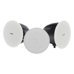 HIKVISION DS-QAZ-KIT610-BS Kit de Voceo IP / Altavoz Principal PoE + 2 Bocinas Secundarias / 10 Watts / Bluetooth / Hik-Connect / 24 VCD o PoE 802.3at