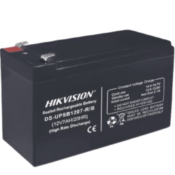 HIKVISION DS-UPSB1207-R/B(5PCS) Bateria de Plomo Ácido / 12 VCD / 7 Amp / Ideal para UPS, EPS y Uso General / Certificación CE / Paquete de 5 Piezas