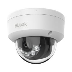 HiLook by HIKVISION IPC-D120HA-LUC [Dual Light] Domo IP de 2 Megapixel (1080p) / Lente 2.8 mm / 20 mts IR + 15 mts Luz Blanca / Microfono Integrado / ACUSENSE Lite / Uso en interior / PoE / dWDR / H.2