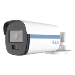 HiLook by HIKVISION THC-B259-LMS [Dual Light + ColorVu] Bala TURBOHD 3K / 5 Megapixel / Lente 3.6 mm / Audio por Coaxitron / 40 mts IR + 40 mts Luz Blanca / Exterior IP67 / Metal / dWDR
