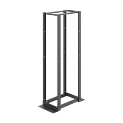 HOFFMAN E4DR19FM45U Rack Abierto de 4 Postes Estandar de 19 in / 45U / 2.13 m (7 ft) de Altura / Profundidad Ajustable 450-1050 mm (17.7-41.3 in) / Aluminio 6063-T6 / Rieles Roscados 12-24 / Negro RAL