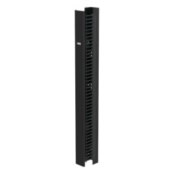 HOFFMAN EC6S7 Gestor Vertical de Cableado CableTek-EC Una Cara 45U Acero 1.9 mm Negro RAL 9005 Montaje Universal 4 Postes Cubierta Frontal Extraible Soporte Cat 5e/6/6A/Fibra