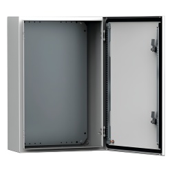 HOFFMAN MAS0504026R5 Gabinete de Uso Exterior MAS 500 x 400 x 260 mm NEMA 4/12/13; IP66; IK10 de Acero Dulce 1.5 mm con Platina de Montaje Incluida Color Gris Claro