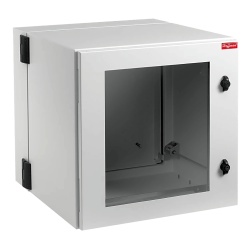 HOFFMAN PTHW162415G2 Gabinete Industrial ProTek de 8 UR Puerta con Ventana de 434 x 600 x 380 mm Proteccion NEMA Tipo 12; IP55; IK10 Abatible Fabricado en Acero Color Gris Claro