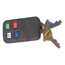 HONEYWELL 5804 Control remoto tipo llavero de 4 botones inalambrico a 345 MHz para sistemas de alarma serie 5800