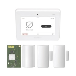 HONEYWELL HOME RESIDEO PROA7PMW Kit panel de alarma todo en uno / pantalla táctil 7 pulgadas / tecnología SiX / sensor PIR / 2 contactos magnéticos / batería de respaldo