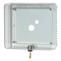 HONEYWELL HOME RESIDEO TG511A1000/U Guarda de termostato Versaguard / cubierta transparente policarbonato / doble pared / 191x165x75 mm / cerradura con llave / montaje pared o caja