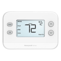 HONEYWELL HOME RESIDEO TH1110U4000/U Termostato No Programable / 1H/1C / Pantalla 4.09 pulgadas / Precisión ±0.5 °C / Alimentación 24 VCA o Baterías AA